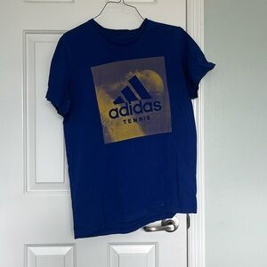 Adidas Blue Tennis Shirt. No Stains.